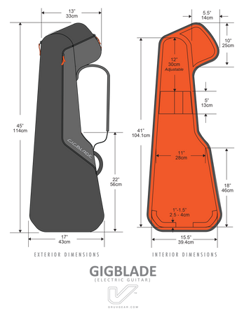 Pokrowiec na gitarę elektryczną GruvGear Gigblade 2
