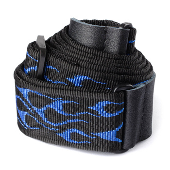 Pasek do gitary Dunlop Classic Flambe Blue D38-11BL