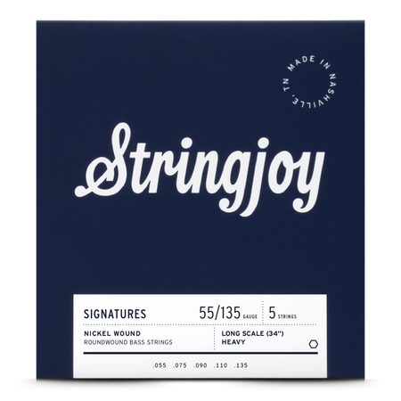 Stringjoy BA55135LS struny do gitary basowej niklowane 55-135 5-str