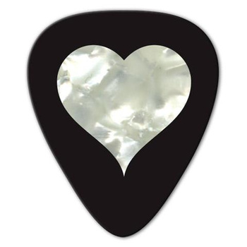 Kostka gitarowa Grover Allman Unlimited Pearl Heart .80mm