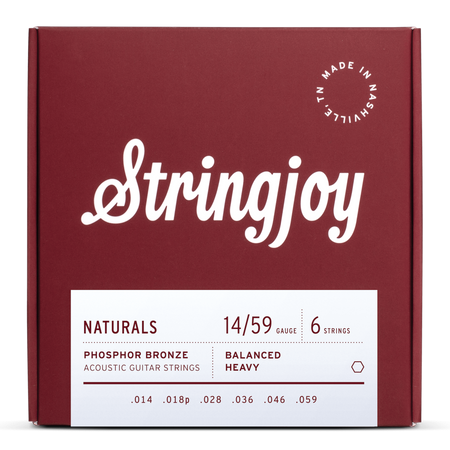 Struny do gitary akustycznej Stringjoy NATURALS Phosphor Bronze 14-59 (NB1459)