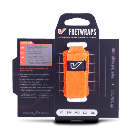 Opaska tłumiąca Gruv Gear Fretwraps Small pomarańczowa