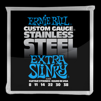 Struny Ernie Ball Extra Slinky Stainless Steel Wound 08-38 (2249)