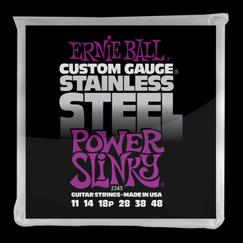 Struny Ernie Ball Power Slinky Stainless Steel Wound 11-48 (2245)