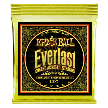 Struny powlekane Everlast Light Coated 80/20 Bronze Acoustic 11-52 (2558)