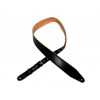 Pasek do gitary Belti skórzany czarny MADE IN POLAND