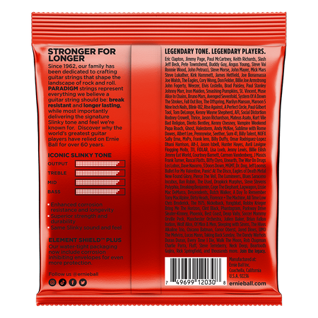 Struny Ernie Ball Paradigm Slinky Electric 7-string 10-62 (2060)