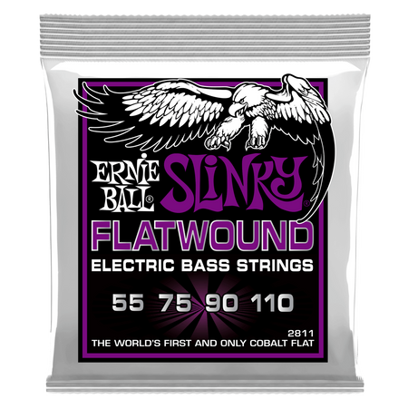 Struny Ernie Ball Power Slinky Cobalt Flatwound Bass 55-110 (2811)