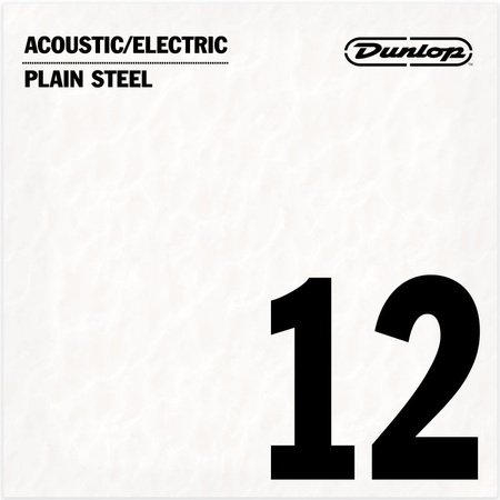 Struna pojedyncza Dunlop Electric/Acoustic Plain Steel .012 (DPS12)