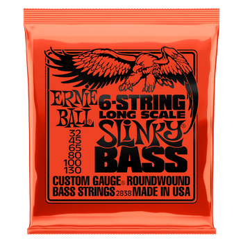 Struny Ernie Ball Long Scale Slinky 6-string Bass Nickel Wound 32-130 (2838)