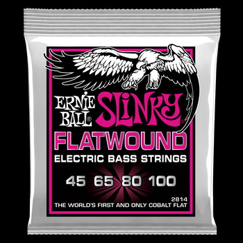 Struny Ernie Ball Super Slinky Cobalt Flatwound Bass 45-100 (2814)