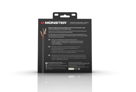 MONSTER CABLE kabel głośnikowy PERFORMER 600 0.9m jack 1/4 prosty - jack 1/4 prosty