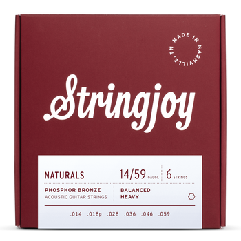 Struny do gitary akustycznej Stringjoy NATURALS Phosphor Bronze 14-59 (NB1459)