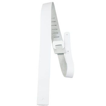 Pasek do gitary skórzany biały Perris