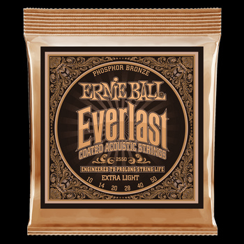 Struny powlekane Everlast Extra Light Coated Phosphor Bronze Acoustic 10-50 (2550)
