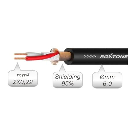 Kabel mikrofonowy XLR Roxtone 10m