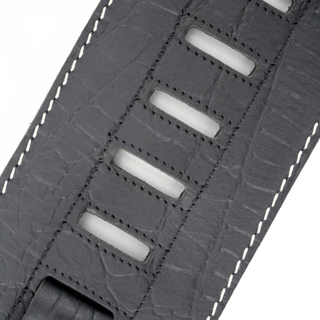 Pasek do gitary skórzany z poduszką RICHTER Beaver's Tail Cayman Black