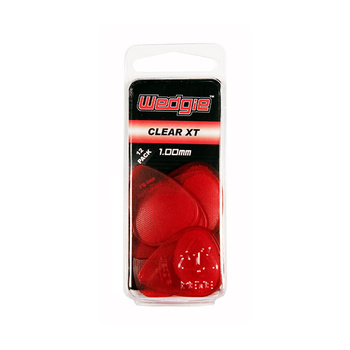 12 x kostka gitarowa profilowana transparentna z gripem Wedgie Clear XT 1.00mm