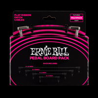 Zestaw kabli patch Ernie Ball Flat Ribbon 10szt. (6224)