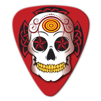 Kostka gitarowa Grover Allman Skull Red .80mm