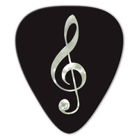 Kostka gitarowa Grover Allman Unlimited Pearl Treble Clef .80mm