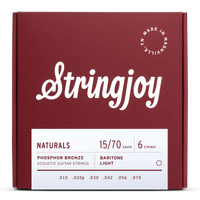 Struny do gitary akustycznej barytonowej Stringjoy NATURALS Phosphor Bronze 15-70 (NB1570)