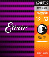 Struny Elixir NanoWeb 80/20 Bronze 12-53 Light (11052)