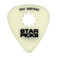 Kostka gitarowa Fluorescencyjna Cleartone Star Pick Glow in the dark 0.71