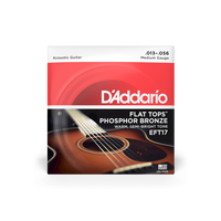 Struny D'Addario Flat Tops Medium 13-56 EFT17