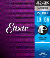 Struny Elixir PolyWeb 80/20 Bronze 13-56 Medium (11100)