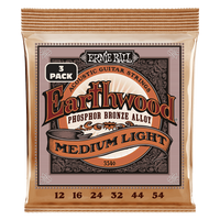 3-pack Struny Ernie Ball Earthwood Phosphor Bronze 12-54 (3546)