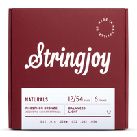 Struny do gitary akustycznej Stringjoy NATURALS Phosphor Bronze 12-54 (NB1254)