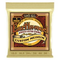 3PACK Struny Ernie Ball Earthwood Custom Medium Acoustic 80/20 Bronze 12.5-56 (3005)