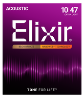 Struny Elixir NanoWeb 80/20 Bronze 10-47 Extra Light (11002)