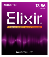 Struny Elixir NanoWeb Phosphor Bronze 13-56 Medium (16102)