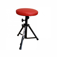 Stołek z regulowaną wysokością Akmuz T-7 czerwone siedzisko