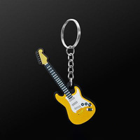 Brelok gumowy gitara elektryczna żółta