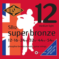 Struny Rotosound Super Bronze Phosphor Bronze Acoustic Medium Light 12-53 (SB12)