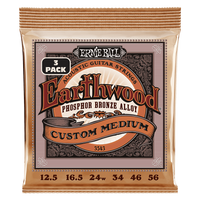 3PACK Struny Ernie Ball Earthwood Phosphor Bronze Acoustic 12.5-56 (3543)
